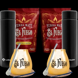 Conjuto de Erva Mate para dois + Garrafa térmica