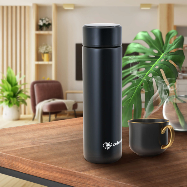 Conjuto de Erva Mate Verde Mate 400g 0,4kg Garrafa Térmica LED