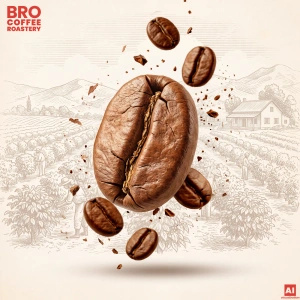 Bro Coffee Roastery – Café em grão inteiro Crema Tango 400 g