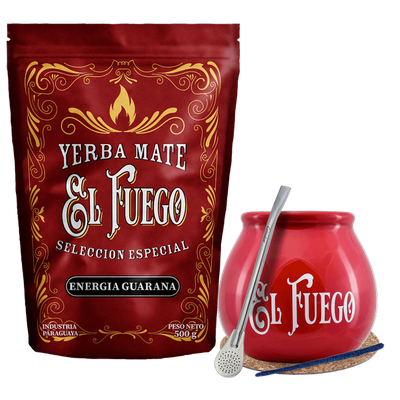 Starter Set for Yerba Mate El Fuego 500g STRONG